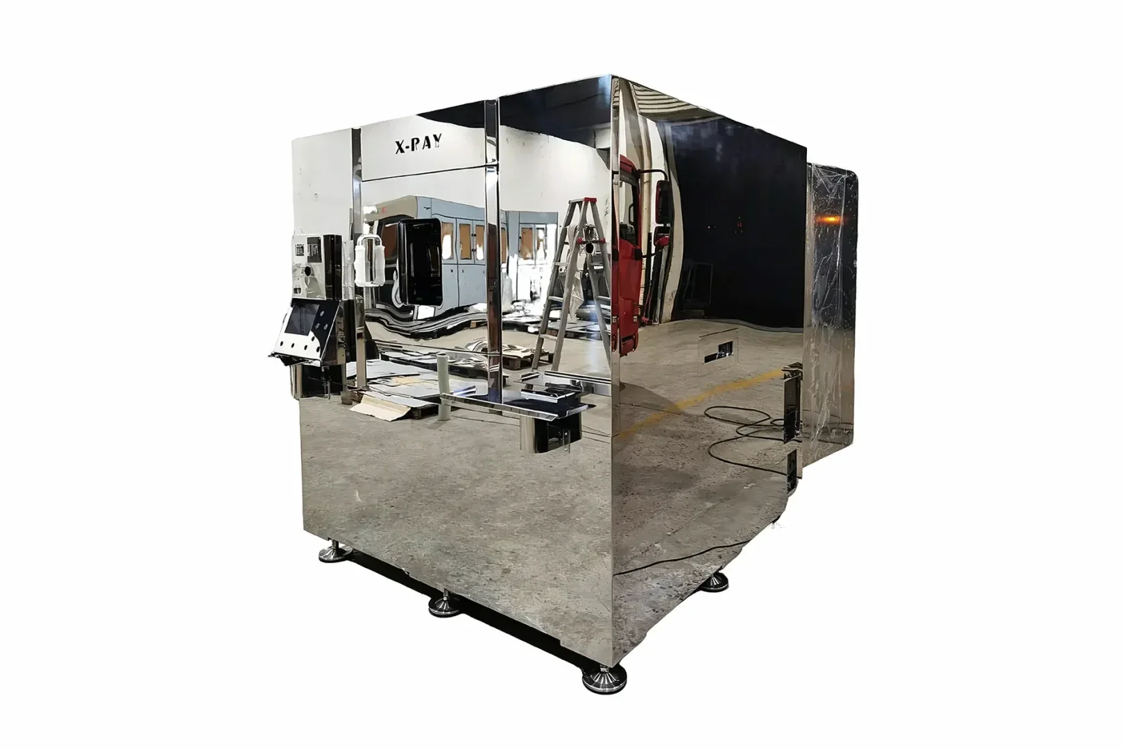 Mirror polished dustproof stainless steel industrial CT shielding enclosure for semiconductor inspection