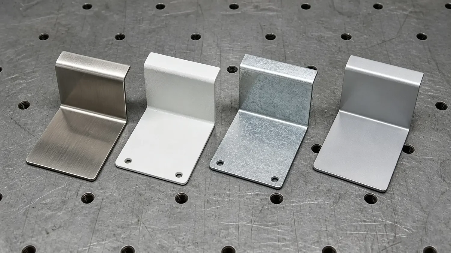 Sheet metal panels including stainless steel, powder-coated steel, galvanized steel, and aluminum for medical kiosk enclosures